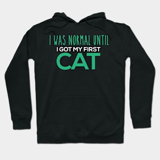 I Was Normal Until I Got My First Cat Hoodie